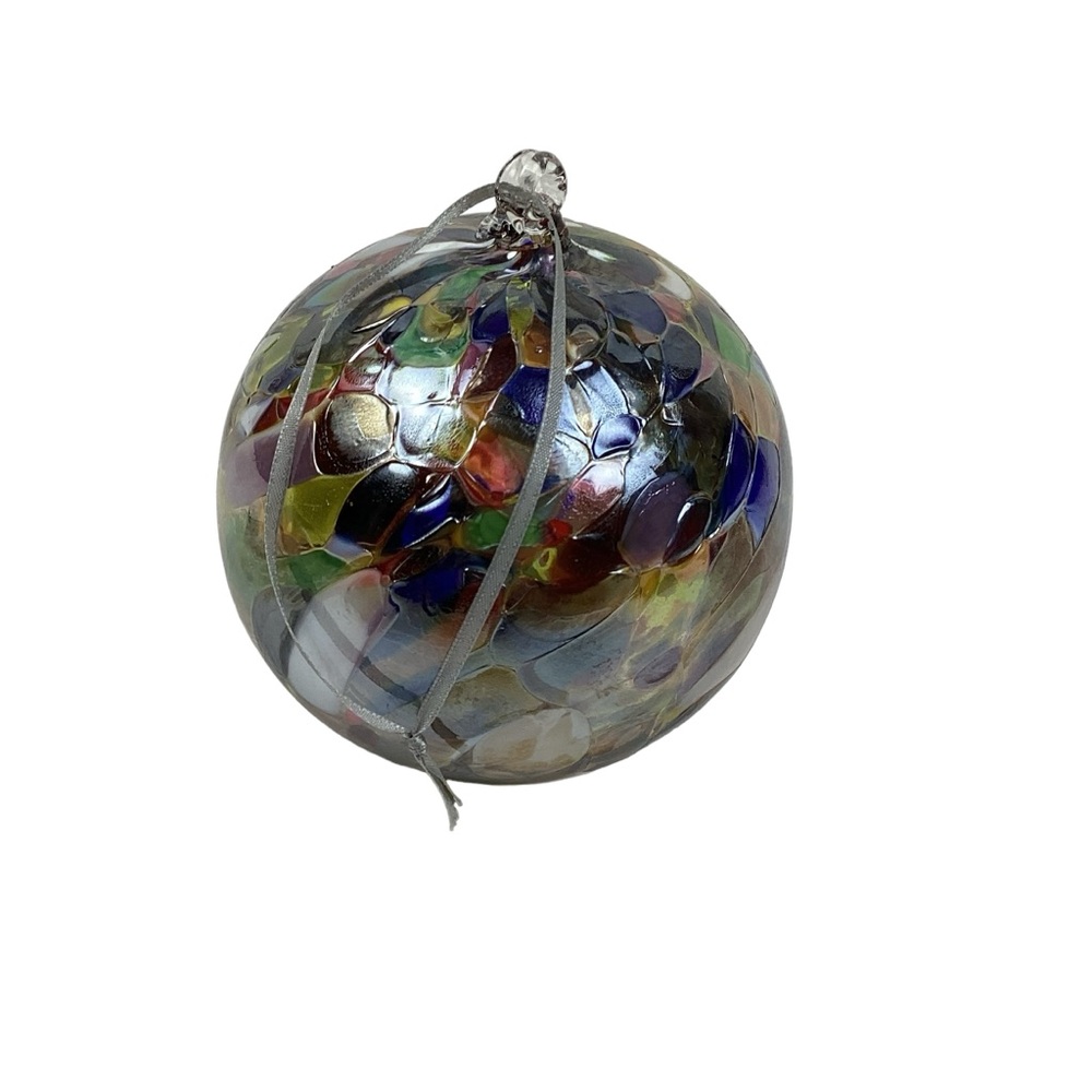 Zorza Hand Blown Glass Christmas Ornament Made In Poland